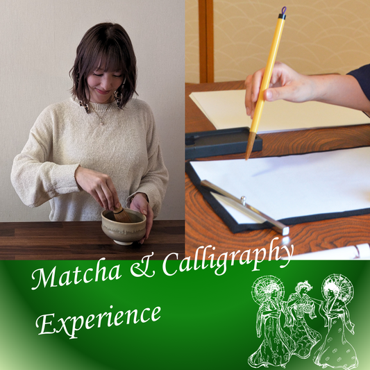 Experience matcha and calligraphy at your lodging or conference room!